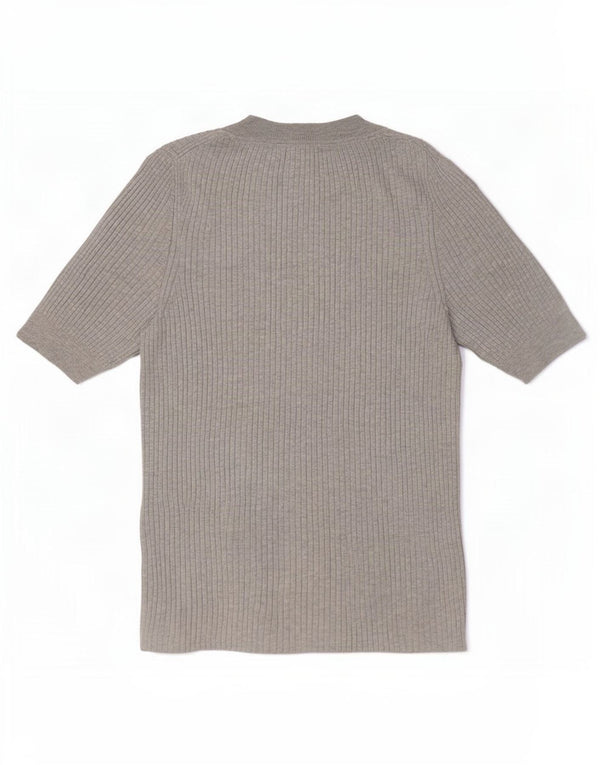 Camiseta feminina Gap UK 6 XS algodão cinza