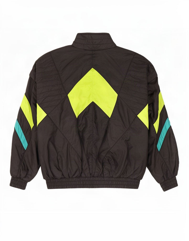 Pandora Mens Treino Top Jacket Pequeno Poliéster Colorblock Preto