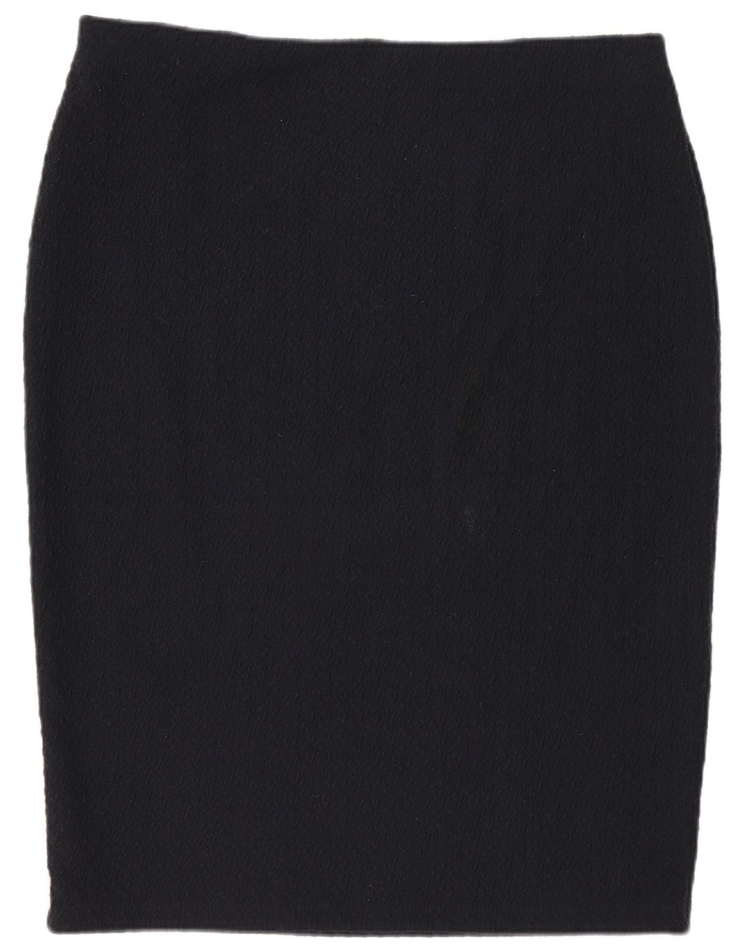 Saia lápis feminina Marks & Spencer Reino Unido 14 grande W32 azul marinho poliéster