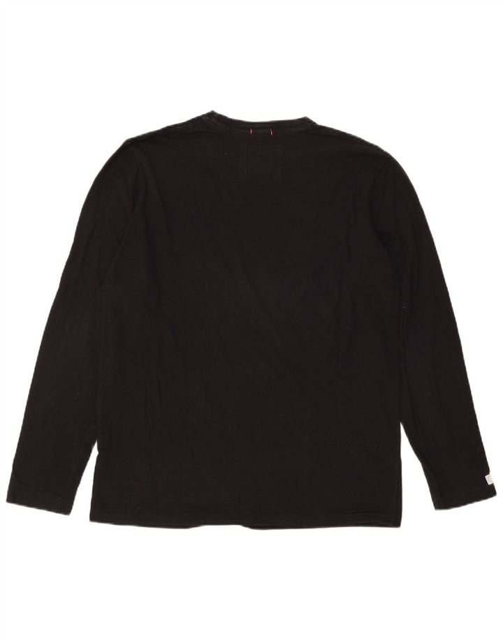 PEPE Jeans Masculino Gráfico Regular Fit Suéter Grande Preto