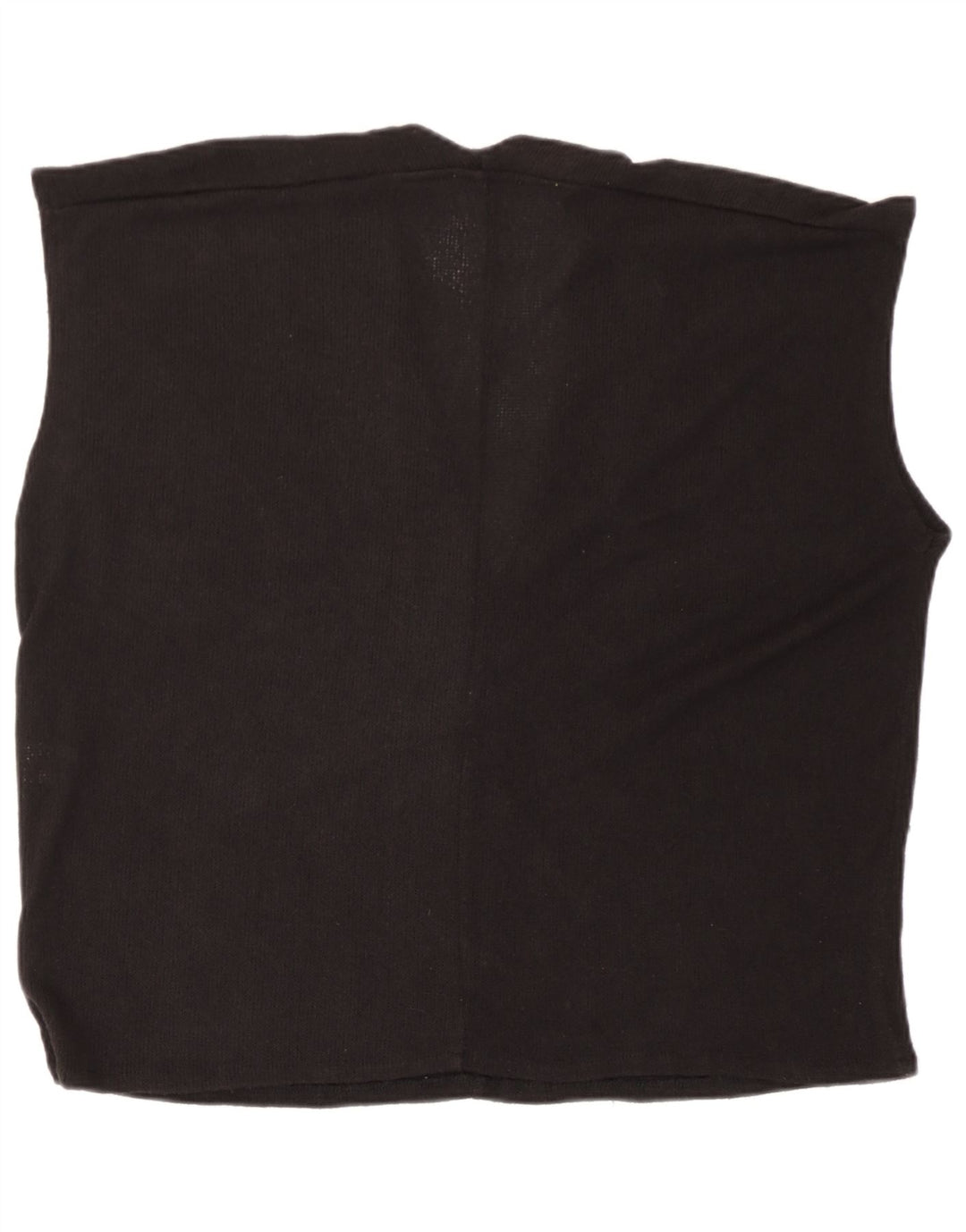Zara Womens Oversized Vest Tank Top Reino Unido 10 Pequena Viscose Preta