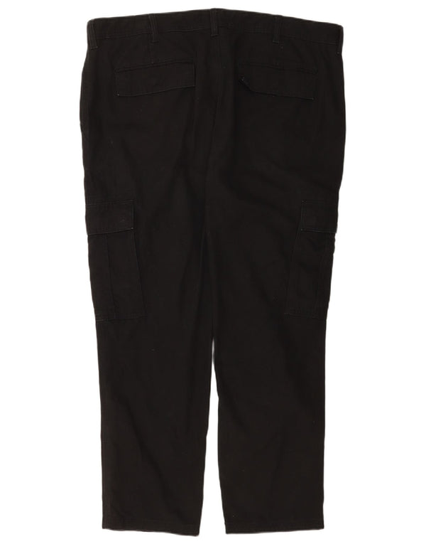 Calça cargo slim masculina Marks & Spencer W40 L29 algodão preto