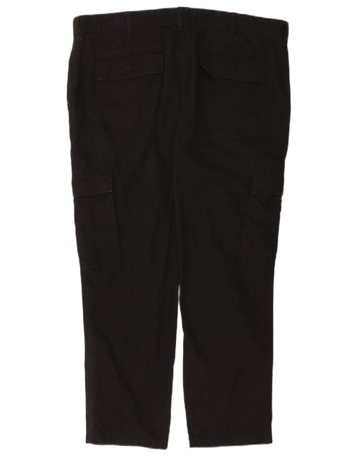 Calça cargo slim masculina Marks & Spencer W40 L29 algodão preto