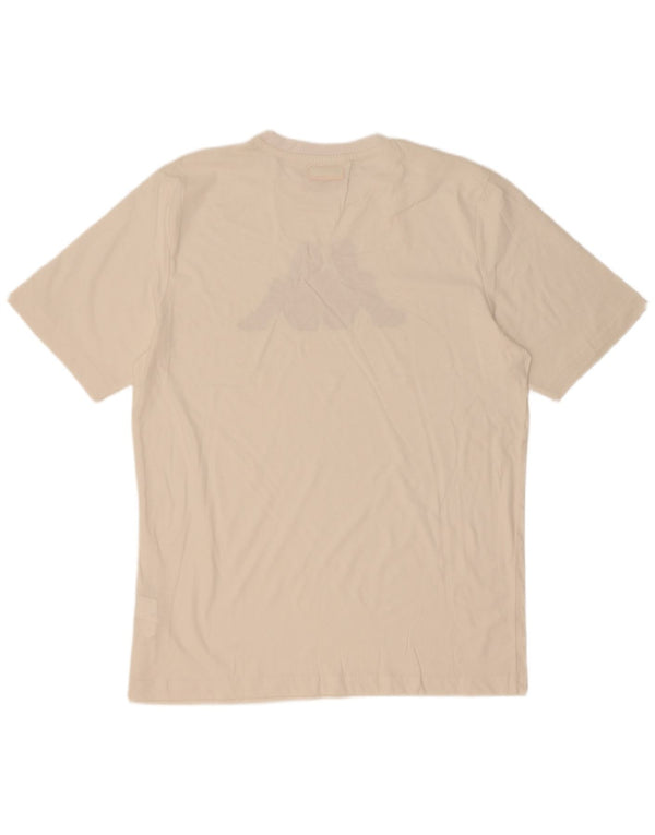 Camiseta gráfica masculina Kappa Top XL algodão branco