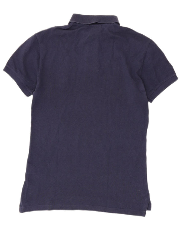 POLO RALPH LAUREN Camisa polo masculina gráfica slim fit pequena algodão azul marinho