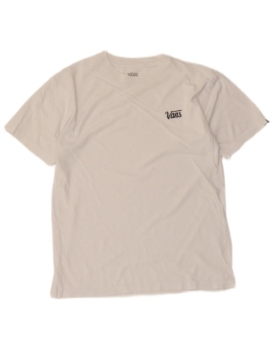 Vans Camiseta Masculina Top Pequeno Algodão Branco