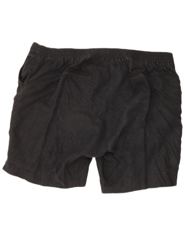 Shorts Chino Masculino Marks & Spencer W52 5XL Linho Preto
