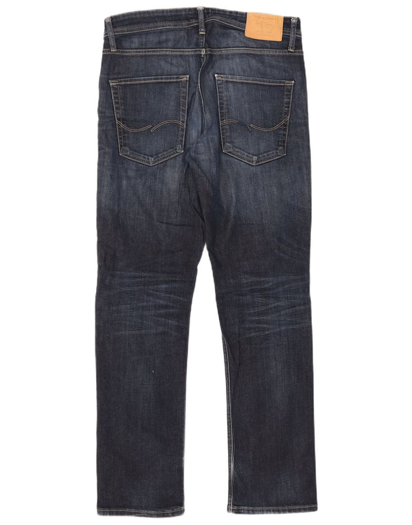 Jack & Jones Mens Clark Regular Fit Calça Jeans Reta W32 L32 Azul