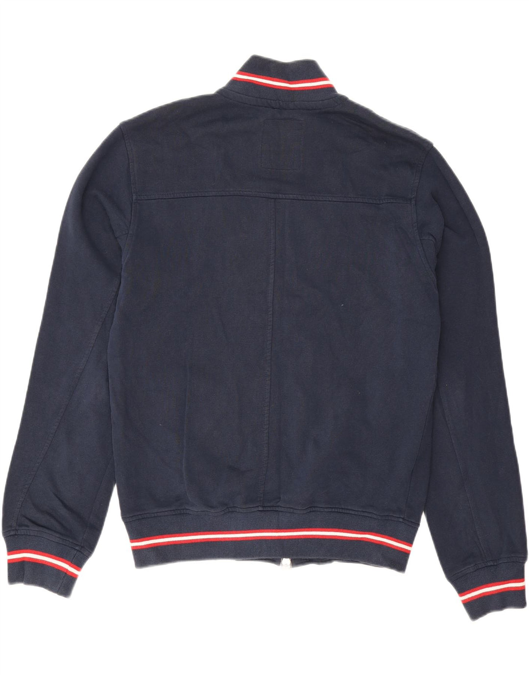 Sundek Mens Treino Top Jaqueta Grande Algodão Azul Marinho