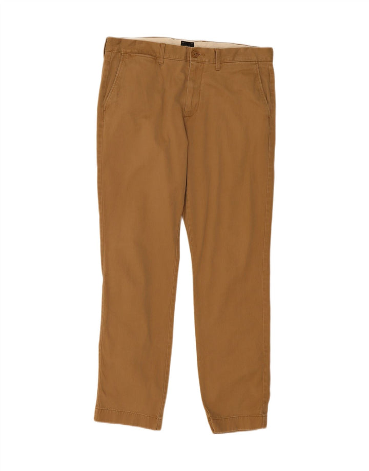 J. CREW Mens Slim Chino Trousers W33 L30 Beige Cotton Vintage J. Crew and Second-Hand J. Crew from Messina Hembry 