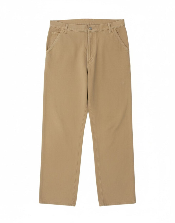 Calça cargo masculina CARRERA reta IT 54 2XL W38 L33 algodão bege