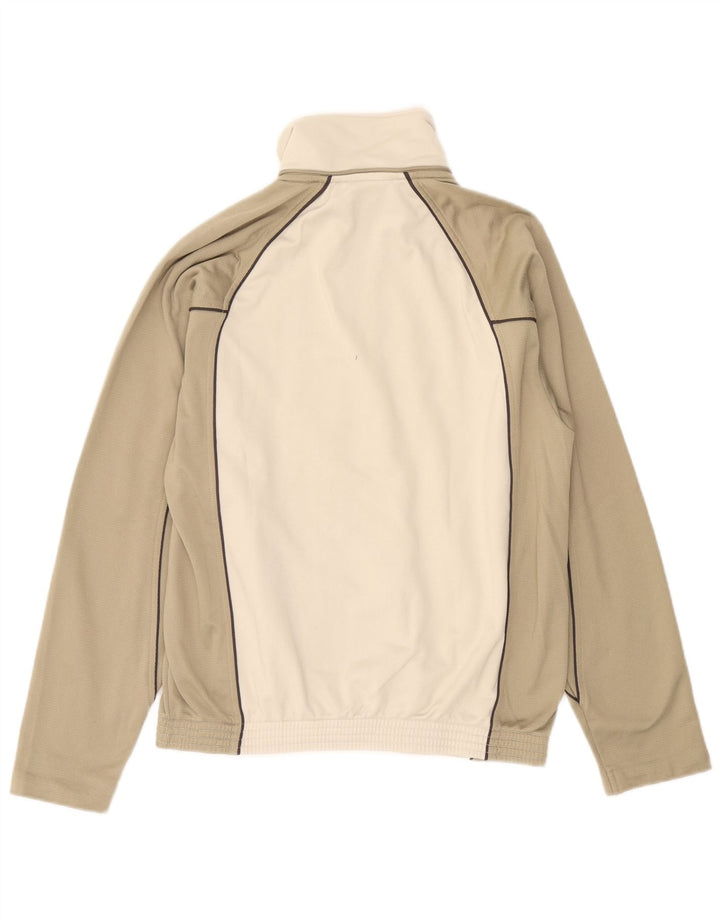Jaqueta masculina de agasalho Oasis, poliéster pequeno bege Colourblock