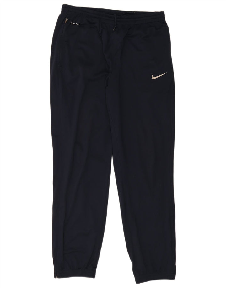 Calça de treino masculina Nike Dri Fit joggers grande poliéster azul marinho