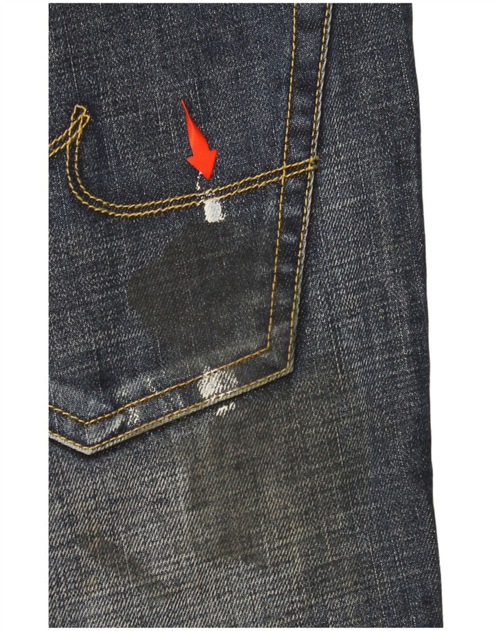 Iceberg Jeans Slim Feminino W31 L34 Azul Marinho Algodão