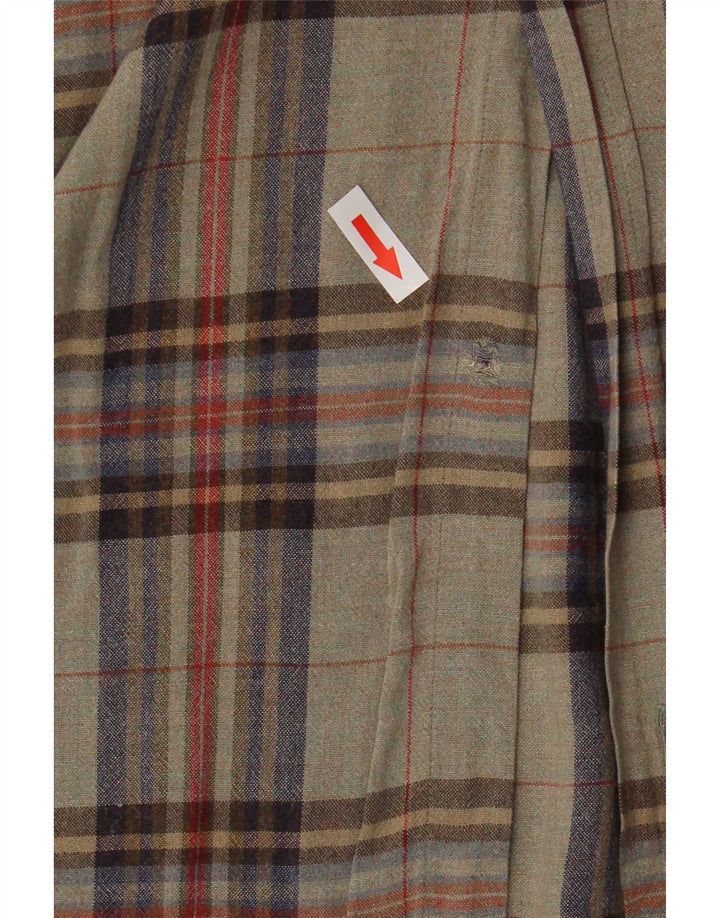 Stefanel Camisa masculina média xadrez multicolorida