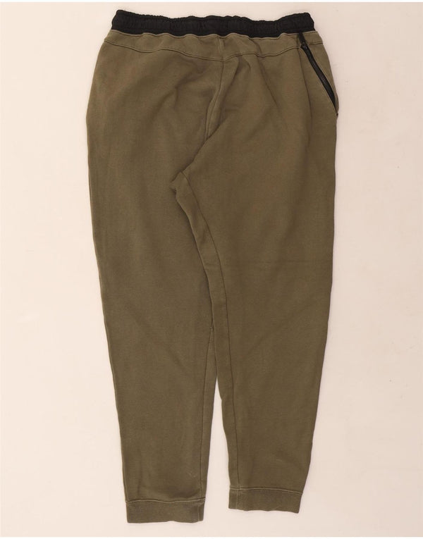 Calça de treino masculina Nike Joggers XL cáqui colorblock algodão