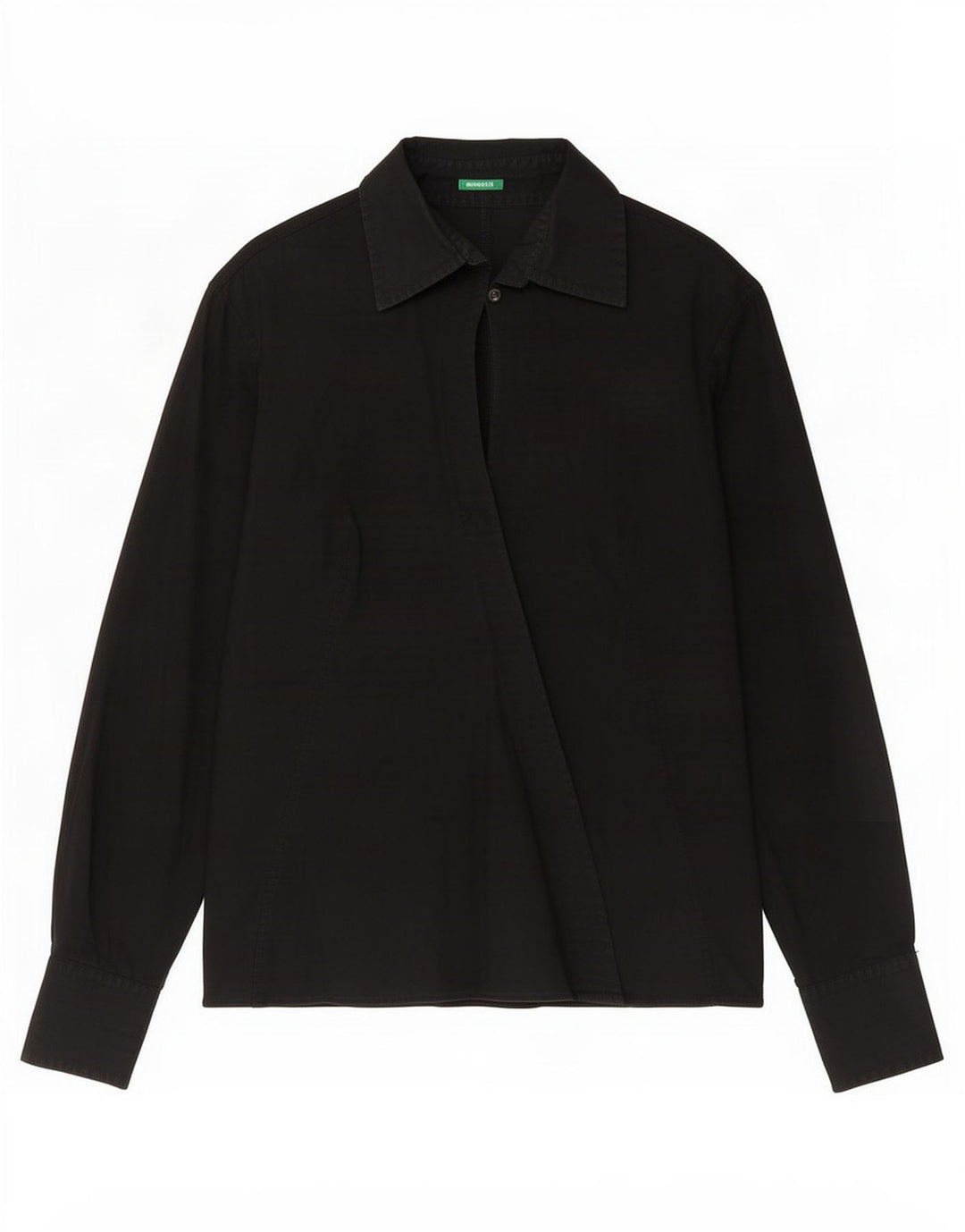 Camisa feminina Benetton UK 16 grande preta