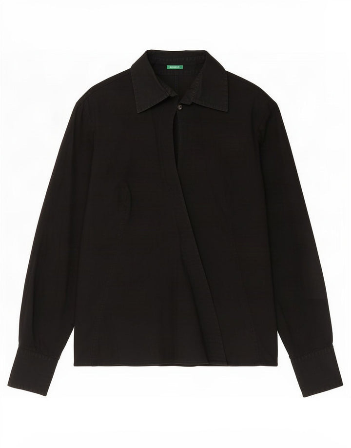 Camisa feminina Benetton UK 16 grande preta