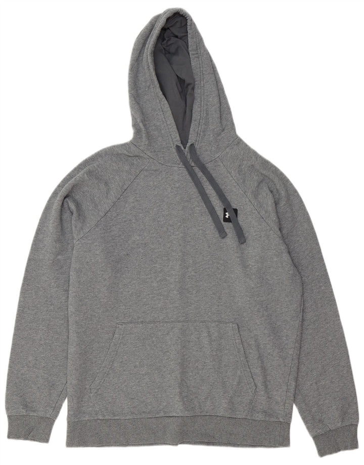 Under Armour Mens Hoodie Jumper Médio Algodão Cinza