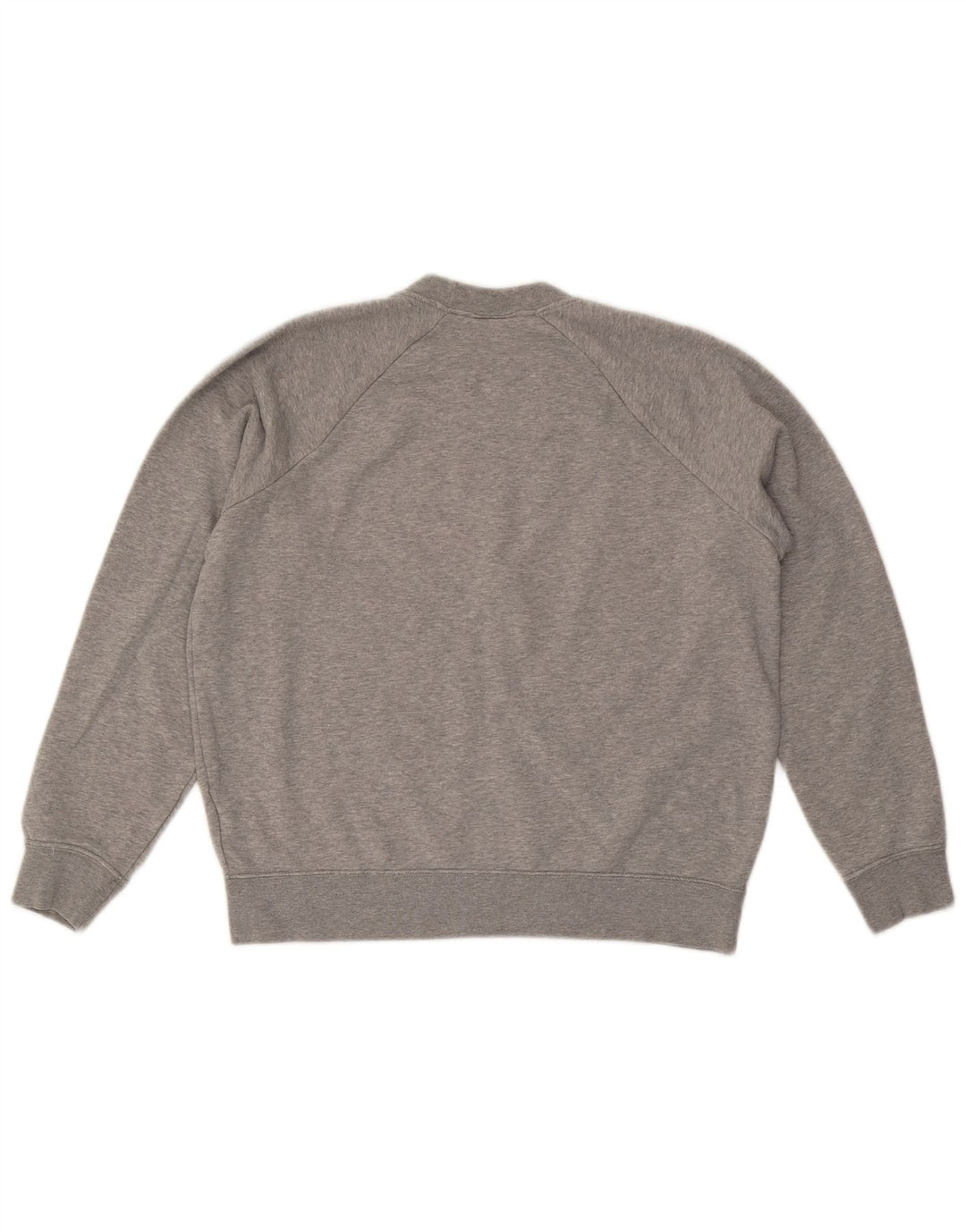 Nike feminino gráfico moletom jumper UK 14 médio cinza algodão