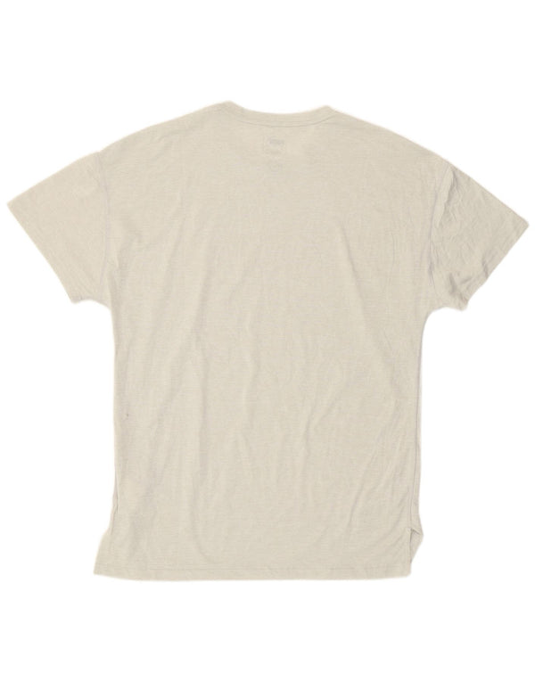 Camiseta masculina Puma Top cinza médio poliéster manchado