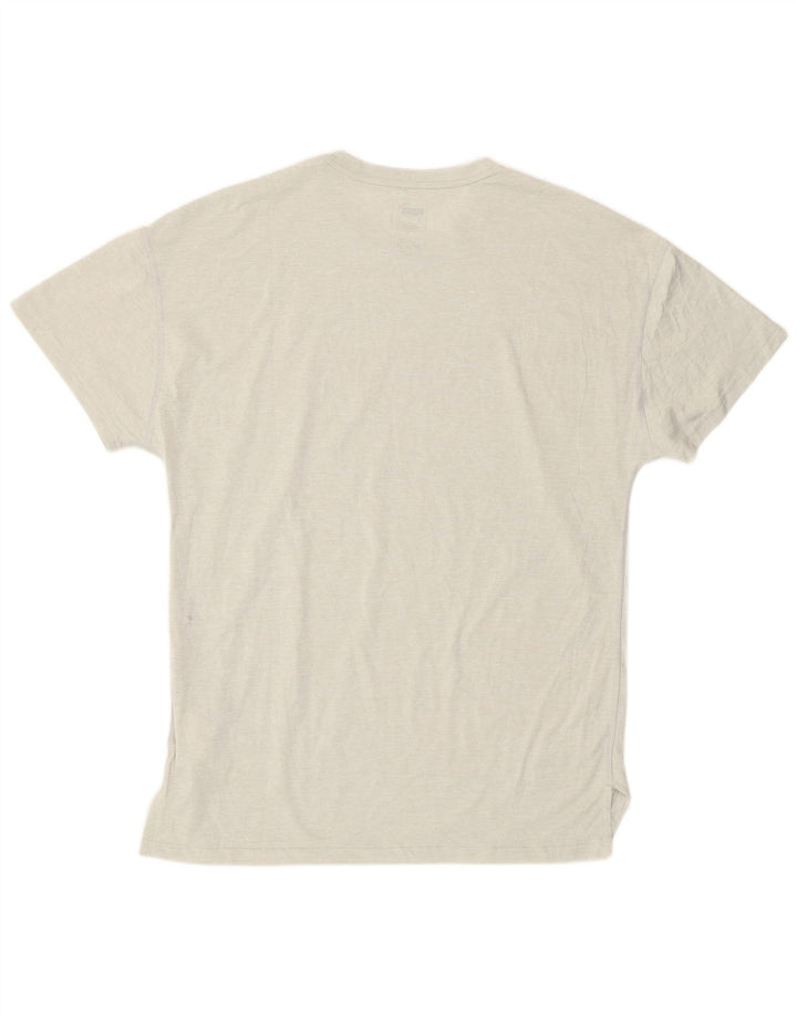 Camiseta masculina Puma Top cinza médio poliéster manchado