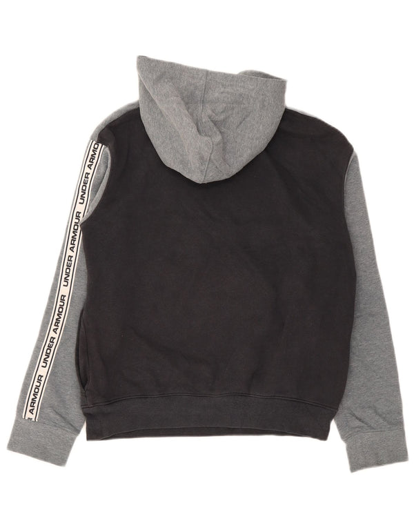 Suéter com capuz Under Armour Boys Cold Gear 13-14 anos XL cinza colorblock