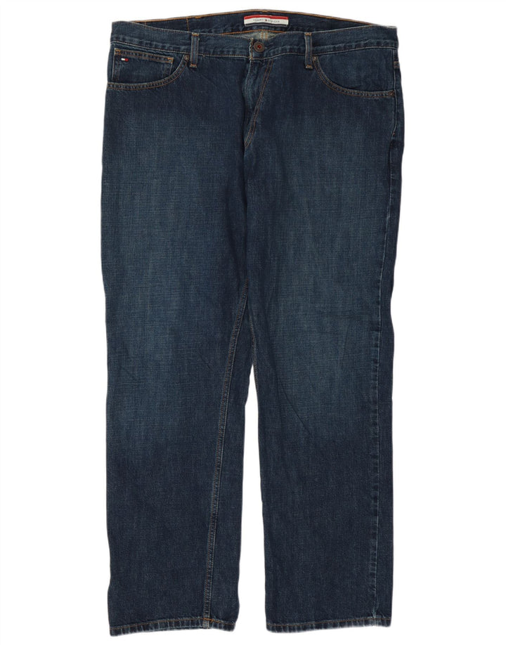 Jeans retos masculinos Tommy Hilfiger W38 L30 azul marinho