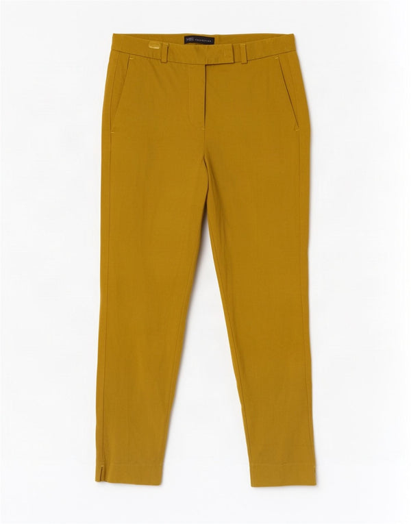Calça Chino Feminina Marks & Spencer Reino Unido 10 Pequeno W28 L26 Amarelo