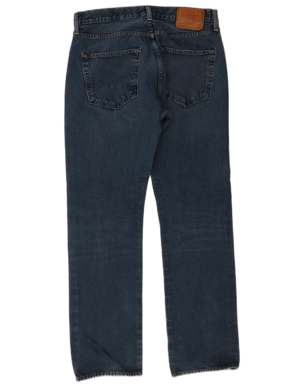 Levi's Masculino 501 Straight Jeans W32 L32 Azul Algodão