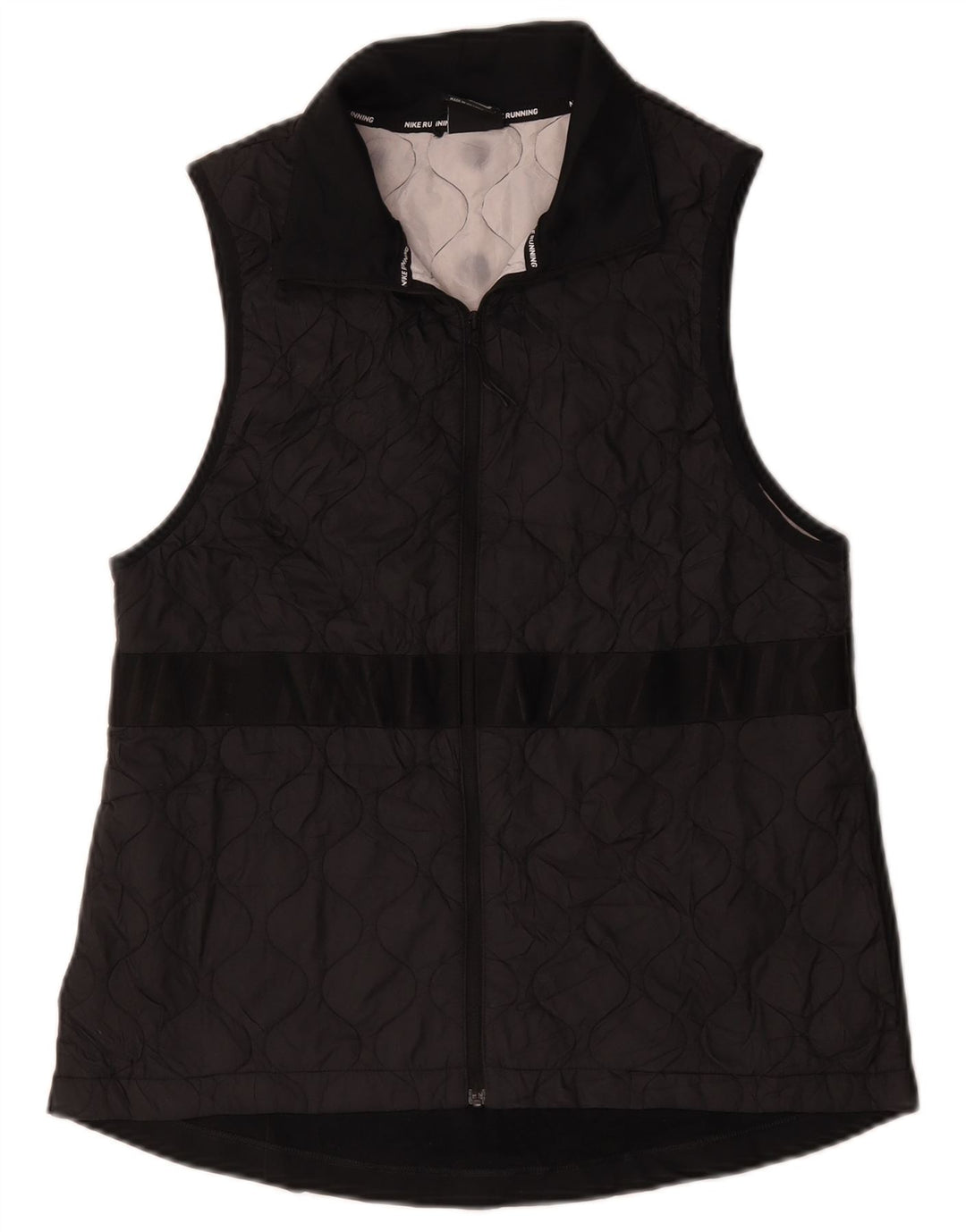 Colete Nike Feminino Graphic Quilted UK 12 Médio Preto Poliéster