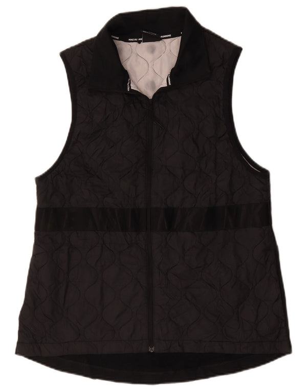 Colete Nike Feminino Graphic Quilted UK 12 Médio Preto Poliéster