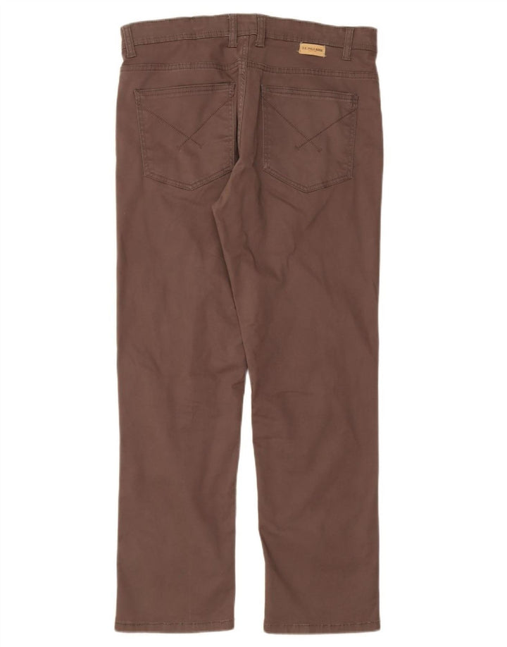 ASSN POLO DOS EUA. Calça casual reta masculina W34 L29 algodão marrom