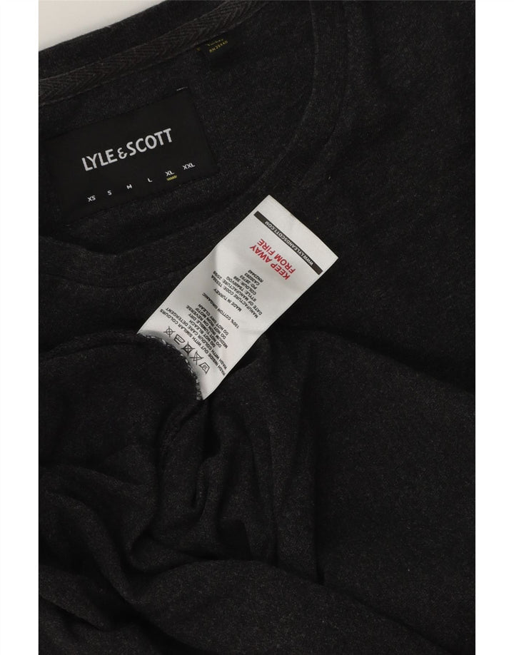 Camiseta masculina Lyle & Scott Top XL algodão cinza