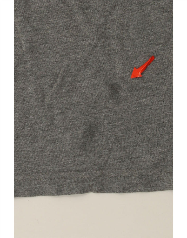 Camiseta masculina Puma Graphic 2XL algodão manchado cinza