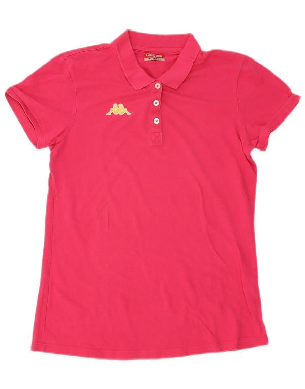 Camisa polo feminina Kappa UK 18 XL algodão rosa
