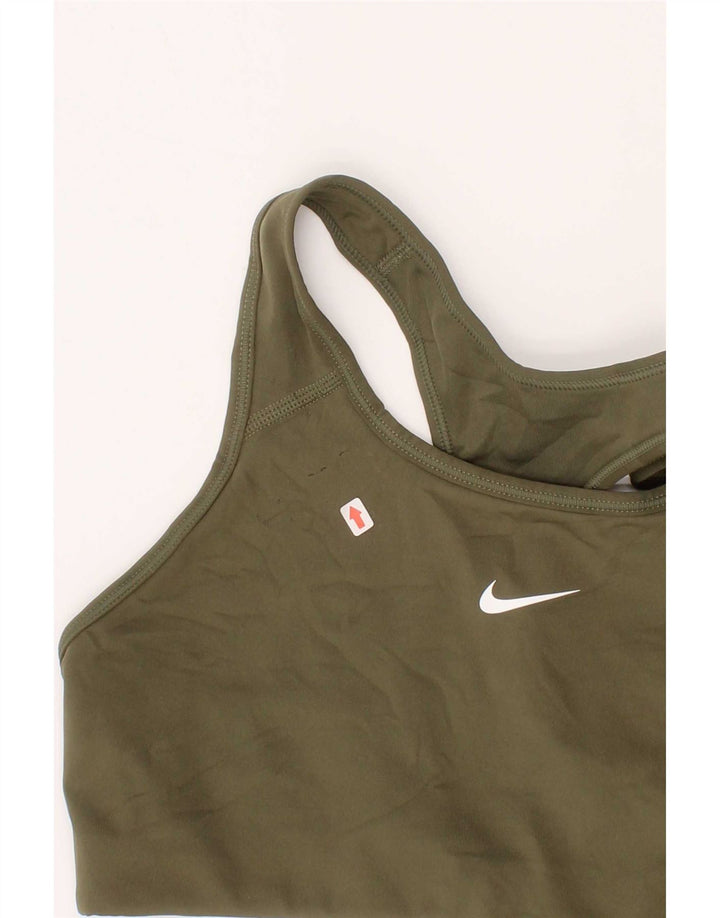 Sutiã esportivo feminino Nike Top pequeno cáqui esportivo