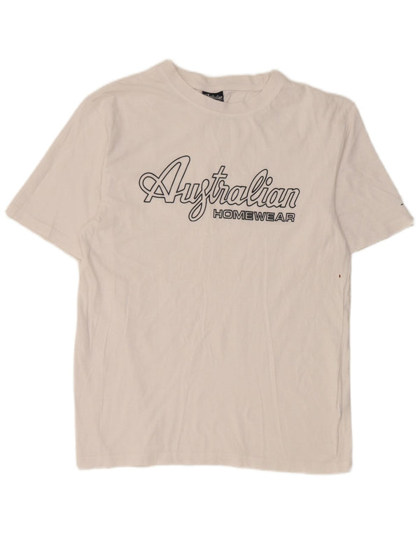 Camiseta gráfica masculina AUSTRALIAN L'ALPINA Top grande branco