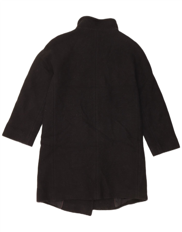Sobretudo feminino Massimo Dutti solto EU 34 2XS lã preta