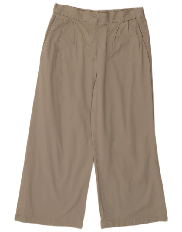 Calça Capri Feminina French Connection Pegged Reino Unido 10 Pequeno W30 L24 Bege