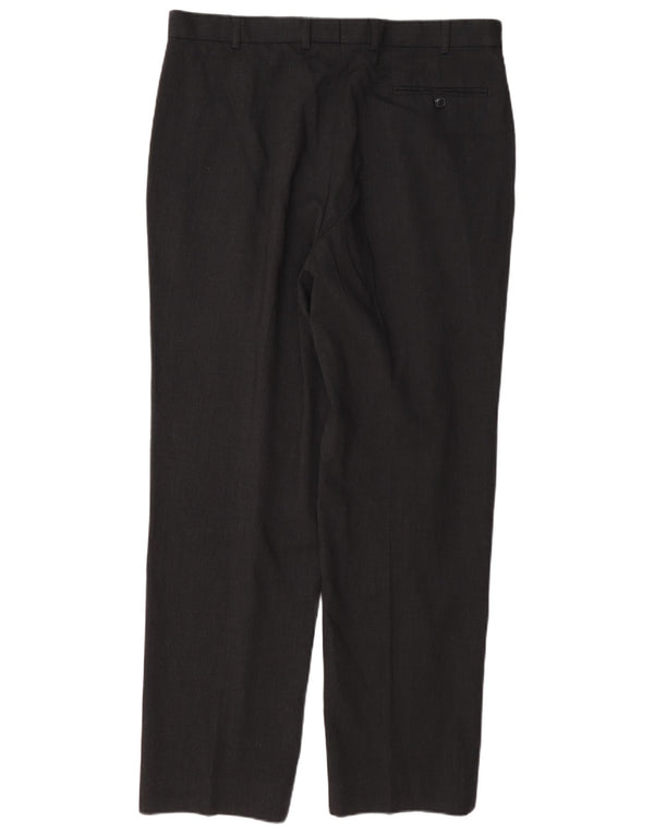 Calça masculina Marks & Spencer sob medida W36 L33 lã cinza