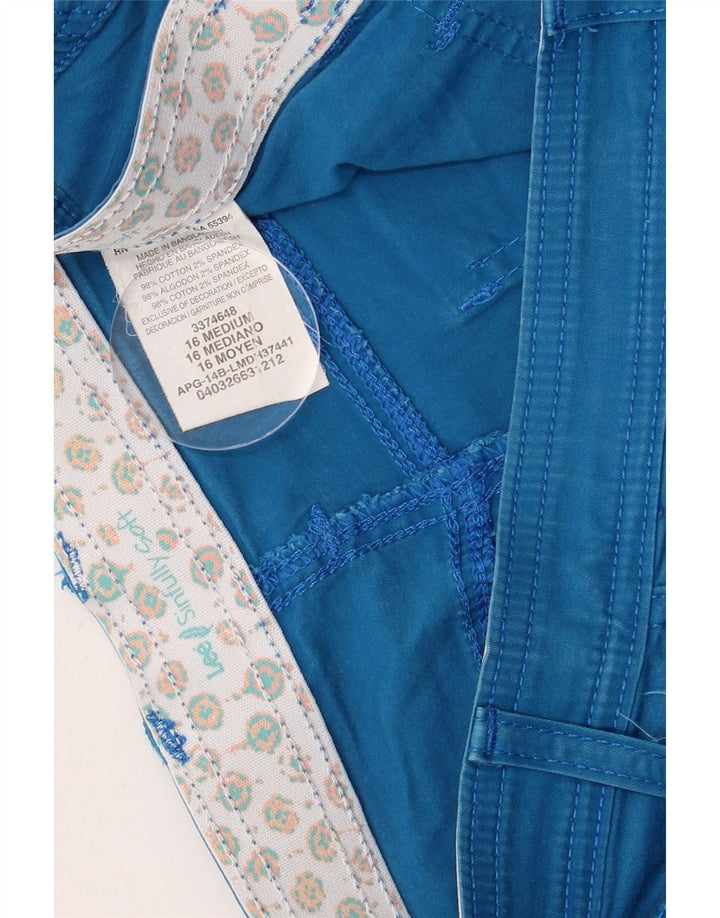 Bermuda feminina LEE US 16 2XL W36 algodão azul
