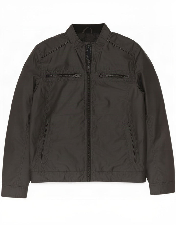 Jaqueta bomber masculina Guess UK 38 poliéster preto médio