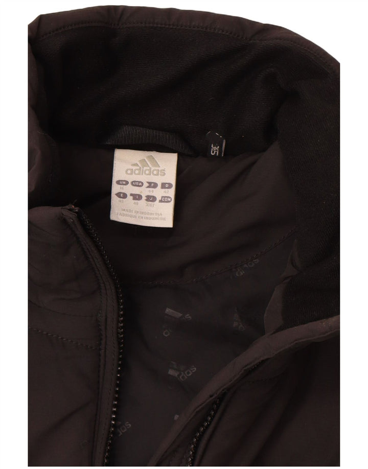 Adidas Womens Clima 365 Padded Jacket UK 16 Grande Preto Poliéster