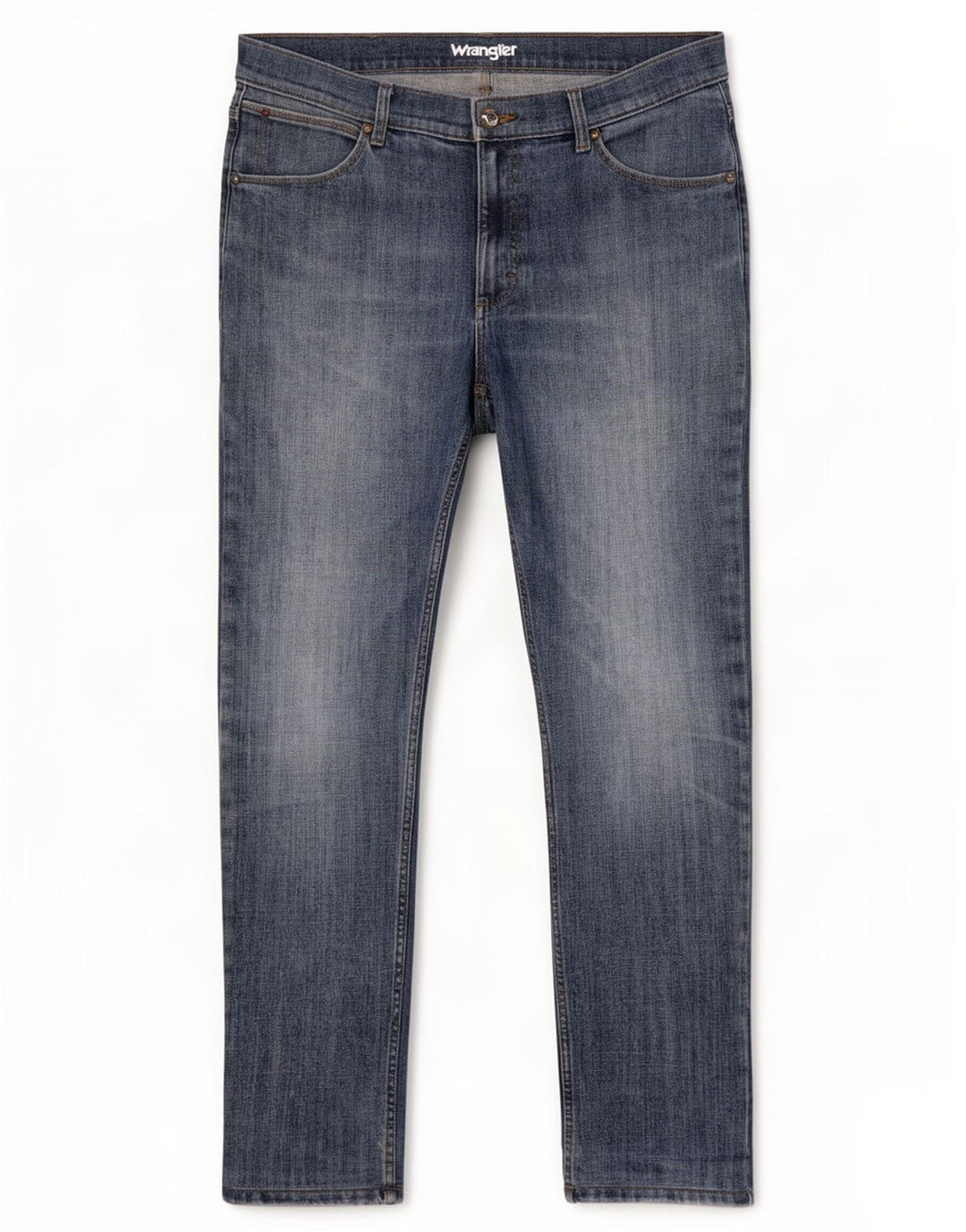 Wrangler Mens Jeans Slim W36 L29 Azul Algodão