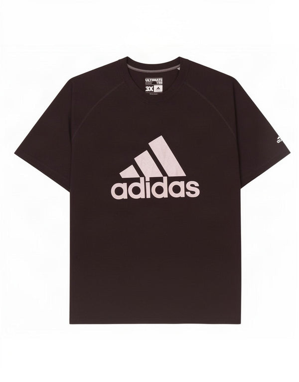 Adidas Mens Graphic T-Shirt Top 3XL Preto Poliéster