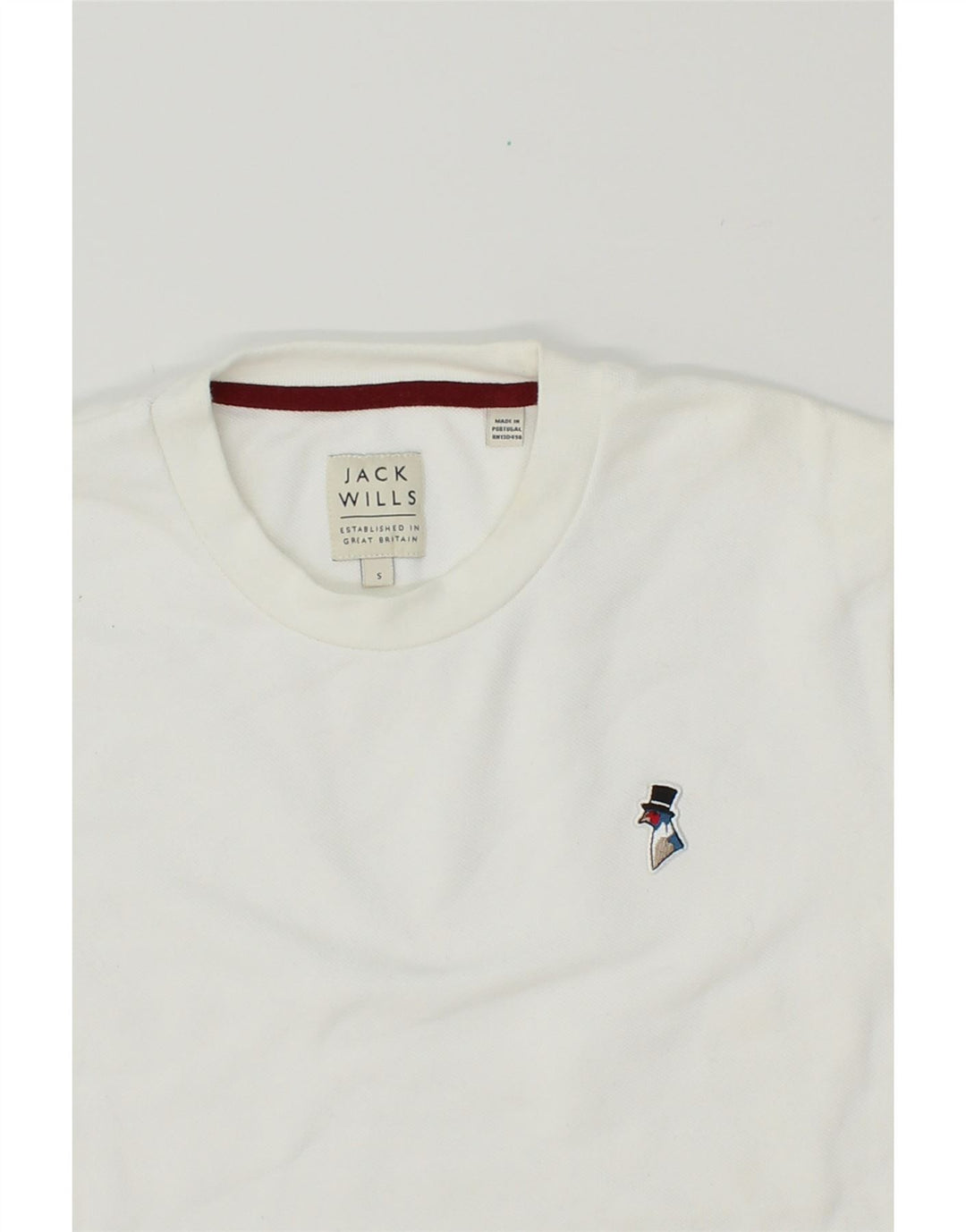 JACK WILLS Mens Sweatshirt Jumper Small Off White Cotton Vintage Jack Wills and Second-Hand Jack Wills from Messina Hembry 