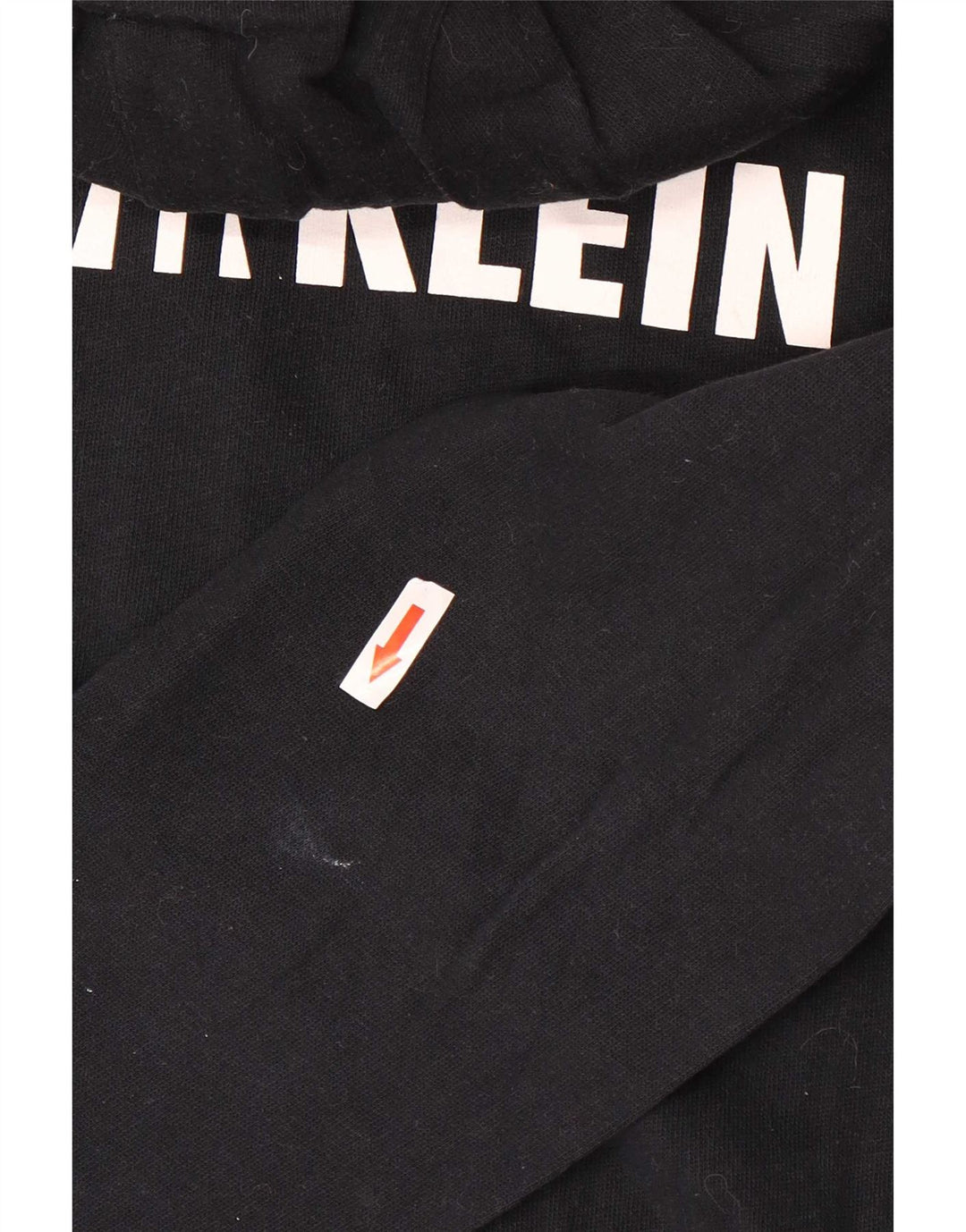 Calvin Klein Suéter masculino com capuz e zíper gráfico médio preto