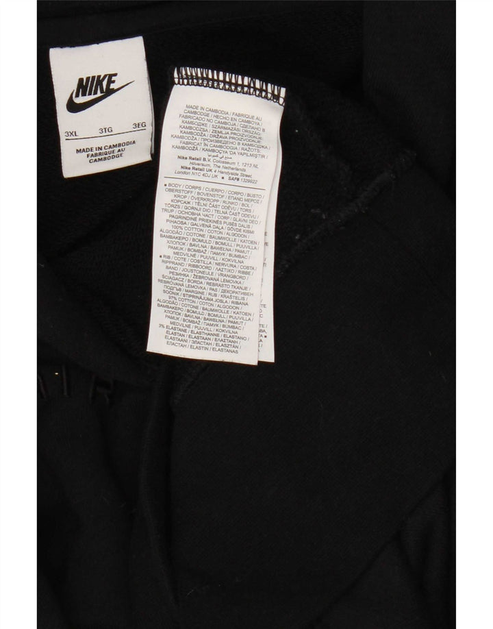 Nike Mens Hoodie Jumper 3XL Algodão Preto