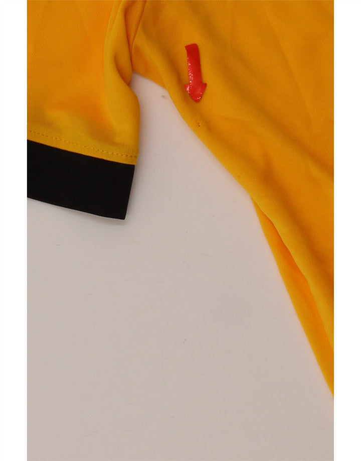 Camiseta masculina Nike Dri Fit Top médio amarelo colorblock poliéster